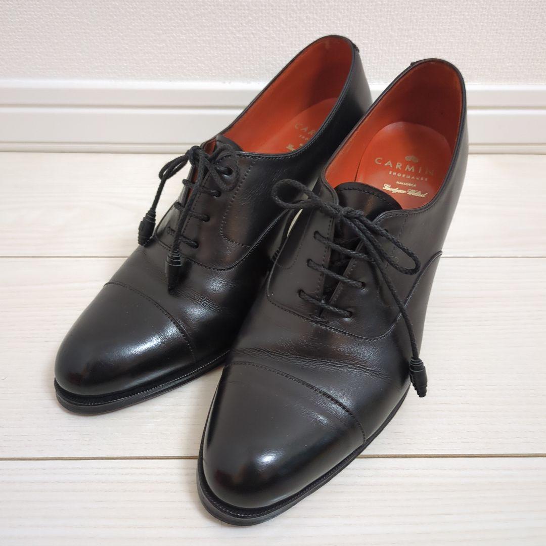 【萌】CARMINA 1463 BLACK キャップトゥ