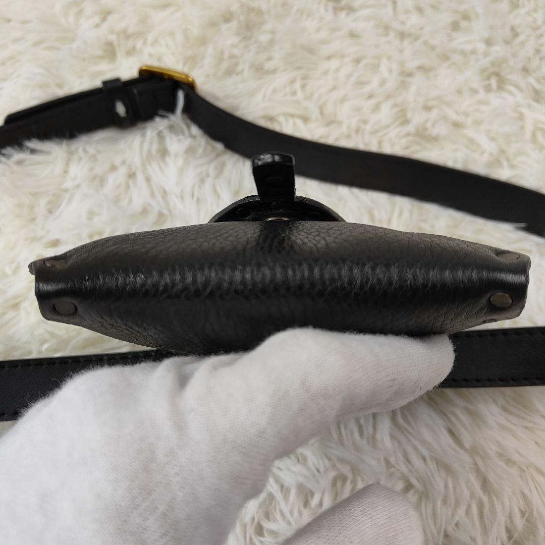 CELINE ボディバッグ ウエストポーチ レザー シボ革 スタッズ CELINE ボディバッグ ウエストポーチ レザー シボ革 スタッズ