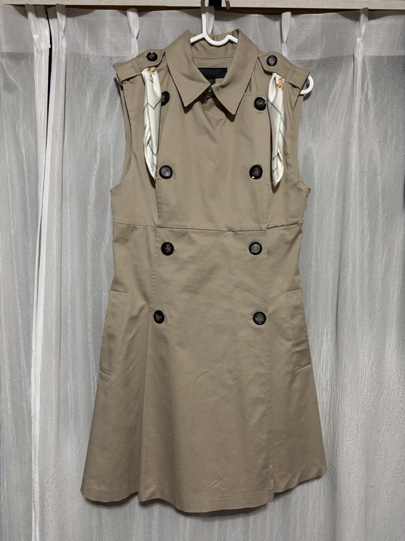 新品・未使用 ZARA スカーフ付きショート丈ワンピース
