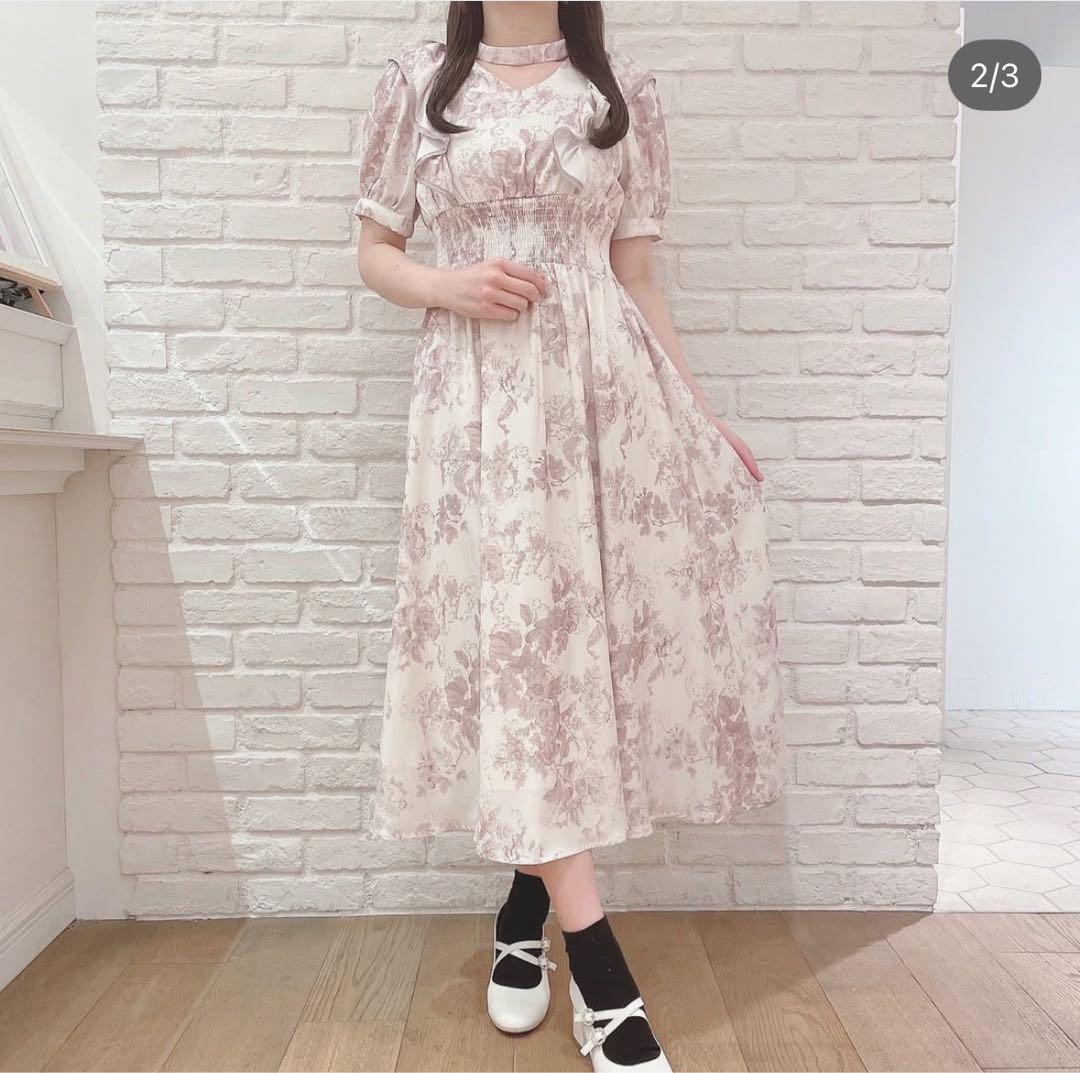 evelyn ワンピース　ピンク