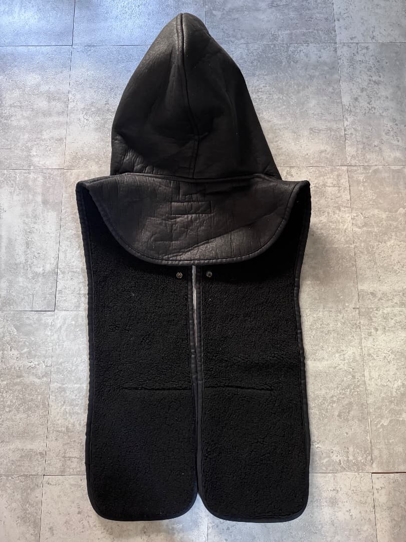 zucca フードベスト 黒 バラクラバ風 変形デザイン アーカイブ zucca フードベスト 黒 バラクラバ風 変形デザイン アーカイブ