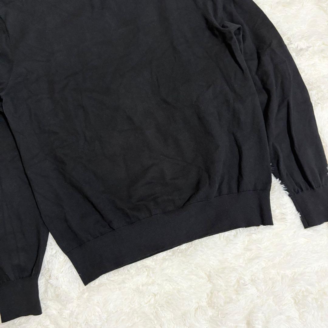 23AW CABaN コットンカシミヤ クルーネックプルオーバー ブラック M 23AW CABaN コットンカシミヤ クルーネックプルオーバー ブラック M