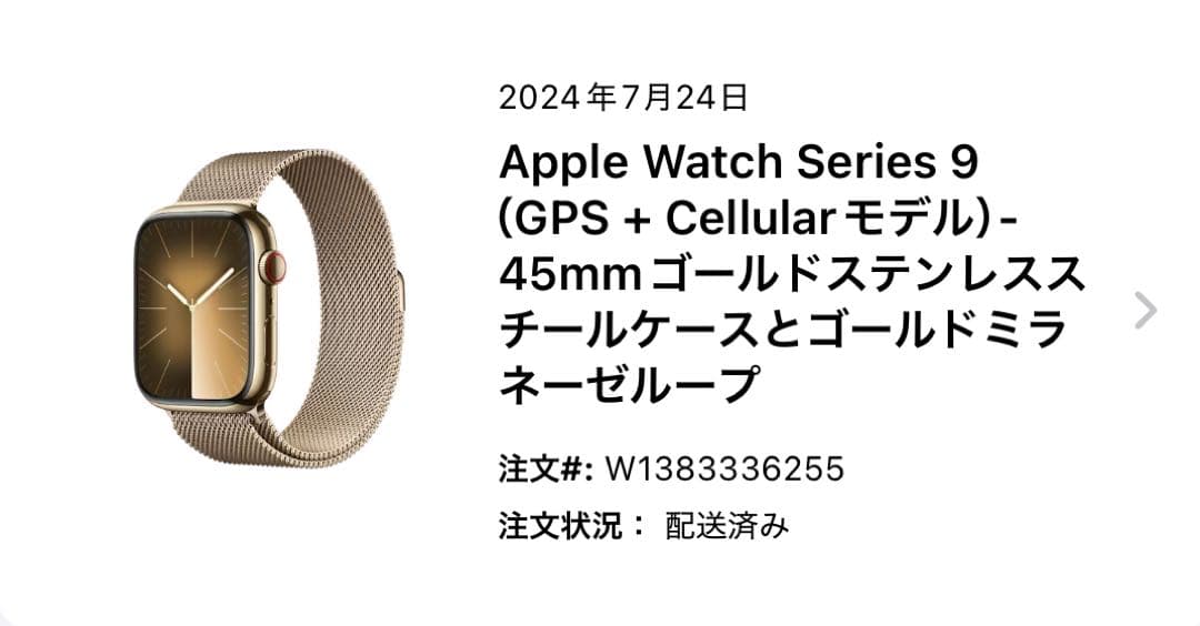 Apple Watch Series 9 45mm ゴールドステンレス