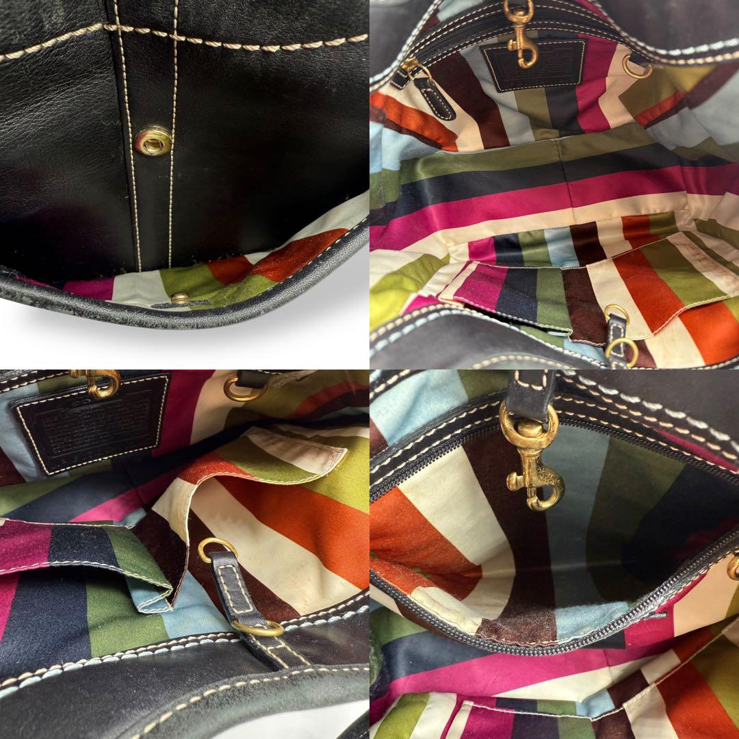 COACH コーチ トートバッグ レザー エルゴ 肩掛け ブラック
