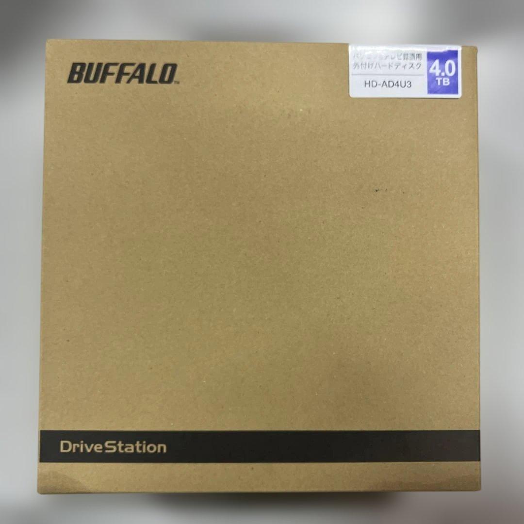 バッファロー 外付けハードディスク 4TB テレビ録画 PC PS4 4K対応BUFFALO