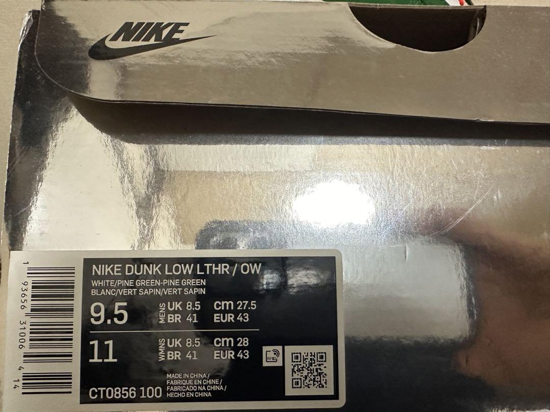 Off-White×NIKE DUNK Lowカット　CT0856-100