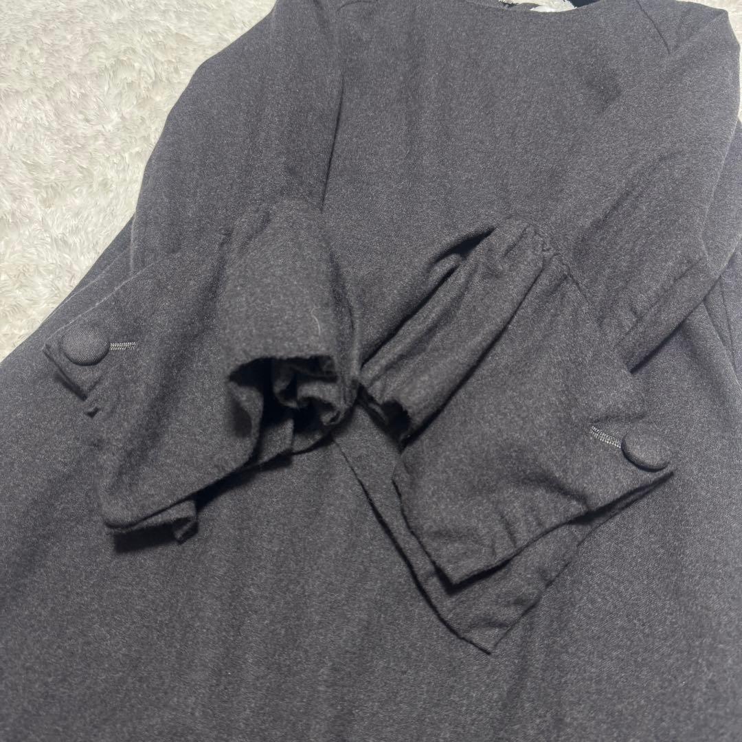 美品 ADORE アドーア ライトフラノワンピース フリル ベルスリーブ 38