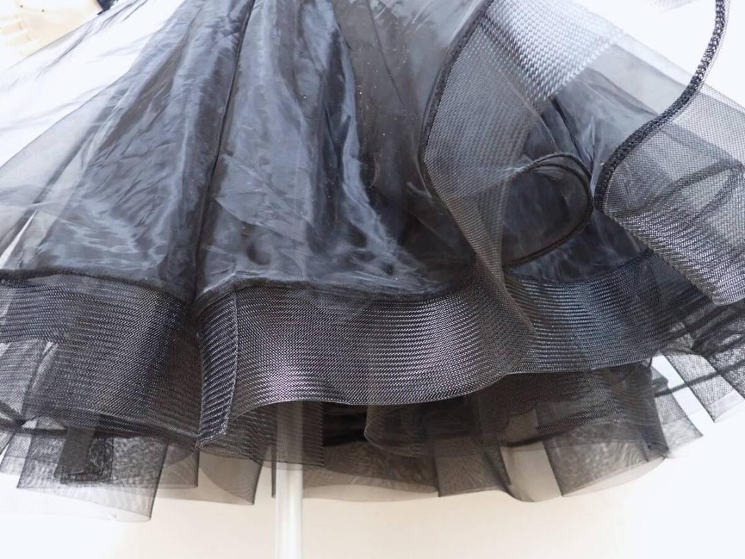 B1543★美品★黒×ピンク花/ワンピース/スタンダードドレス☆社交ダンス B1543美品黒×ピンク花/ワンピース/スタンダードドレス社交ダンス