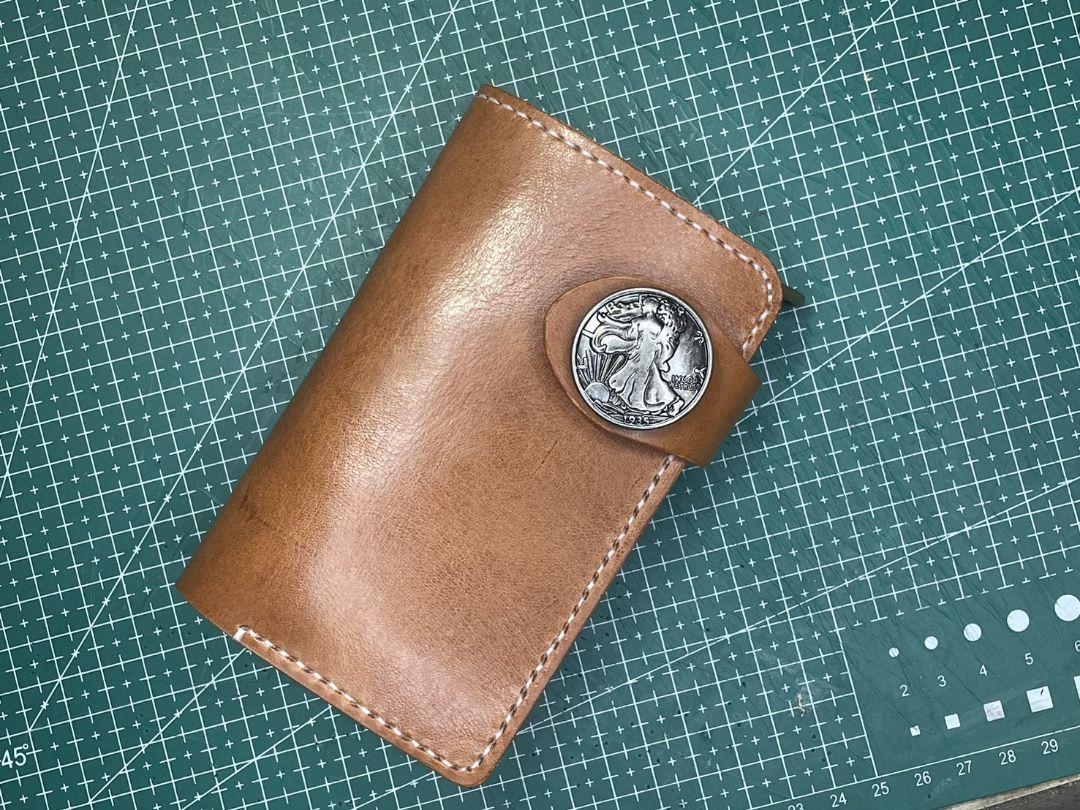 イタチョコ&ナチュラル✴︎ミドルサイズ レザーWallet