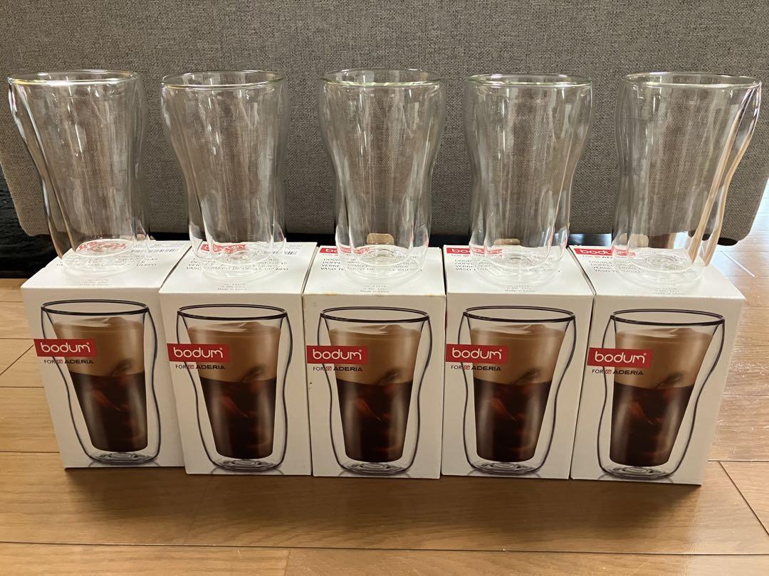 bodum ボダム 耐熱ウェーブグラス L 二層グラス ダブルウォールグラス