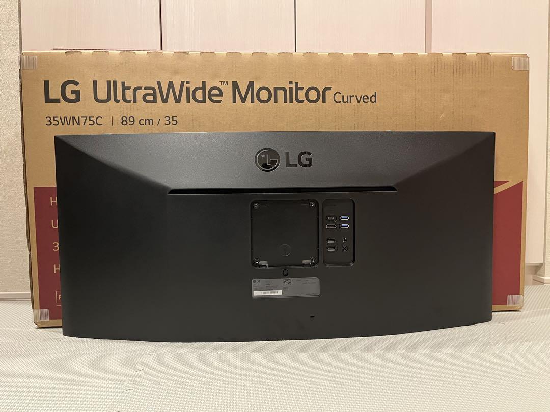 【美品】LG 35WN75C-B 35インチ曲面ウルトラワイドモニター