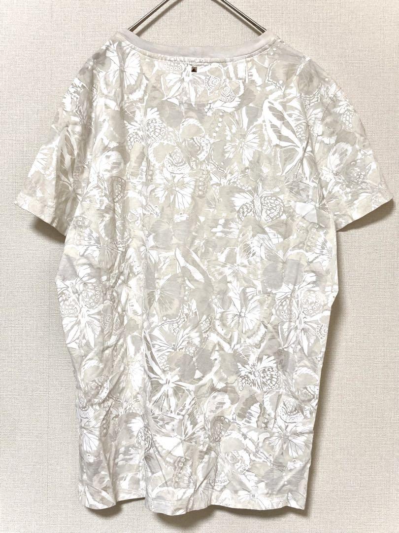 【感謝価格】 バタフライ バレンティノ プリント メンズ 半袖 tシャツ トップス
