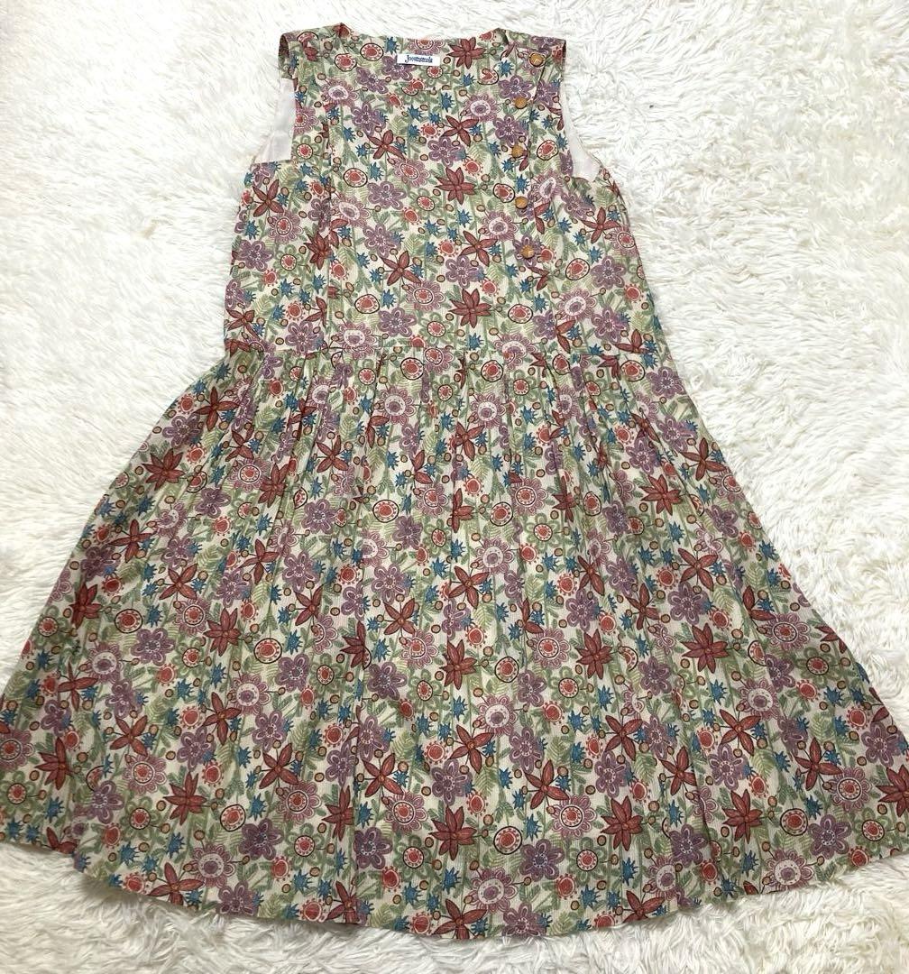 Jocomomola ♡極美品 ボタニカルフラワープリントワンピース 40