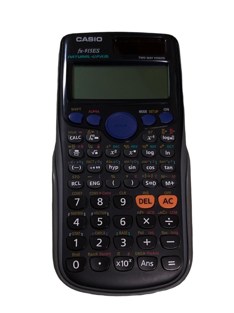 カシオ 関数電卓 数学自然表示 441関数 10桁 fx-915ES ブラック - メルカリ カシオ 関数電卓 数学自然表示 441関数 10桁 fx-915ES ブラック - メルカリ