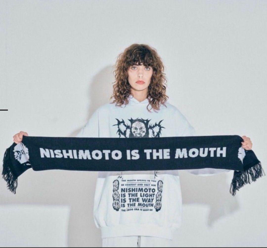 美品　激レアnishimoto is the mouth マフラー￼ ニシモト