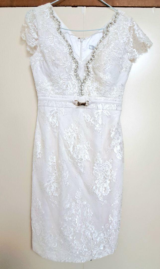 【美品】DEA. by ROBE de FLEURS ホワイト キャバドレス