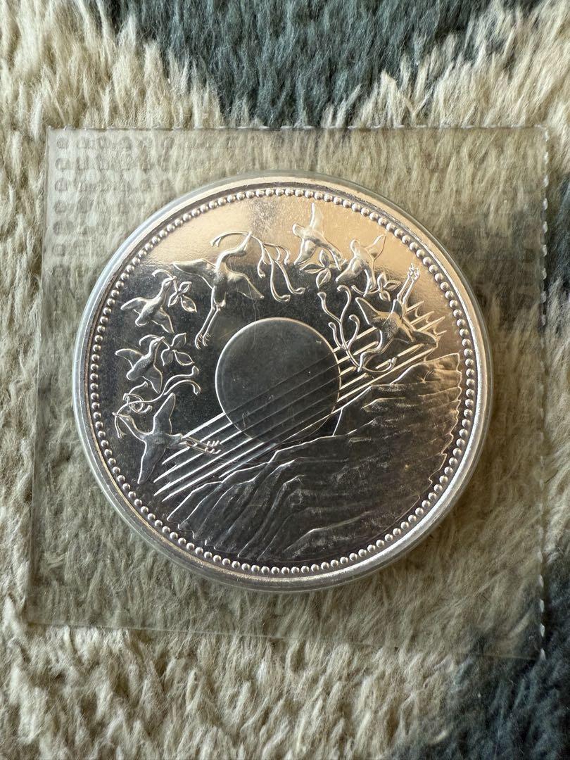 御在位六十年 壱万円銀貨