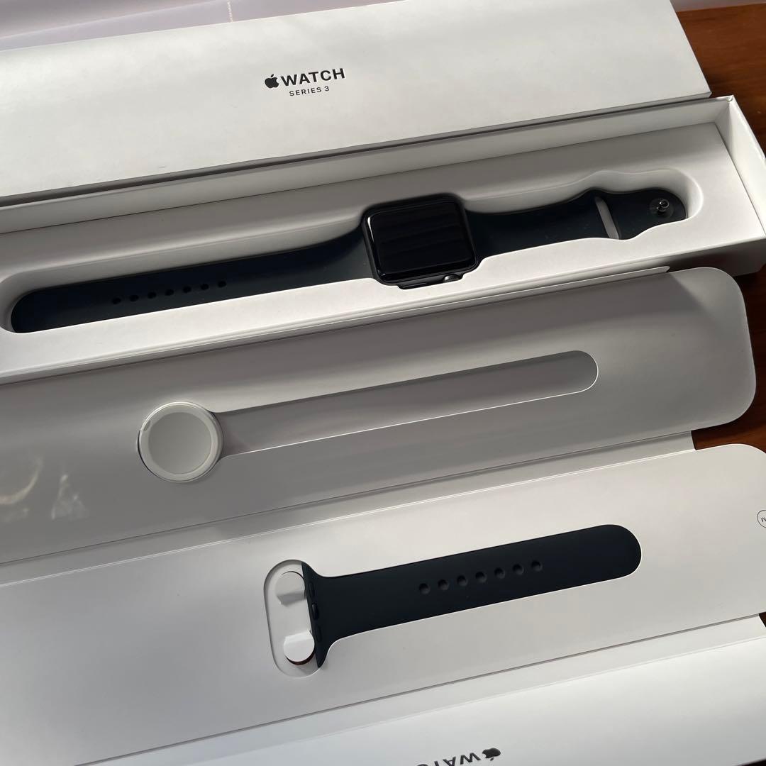 新品未使用APPLE WATCH3 42スペースグレイspace gray 春のコレクション