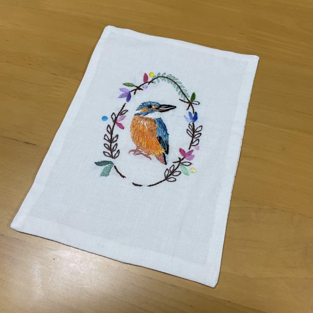 カワセミ刺繍フレーム 額入り 手刺繍 インテリア - メルカリ