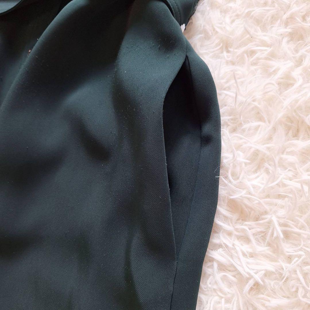 BEIGE,✨ベイジ ノースリーブロング シャツワンピース ウエストベルト