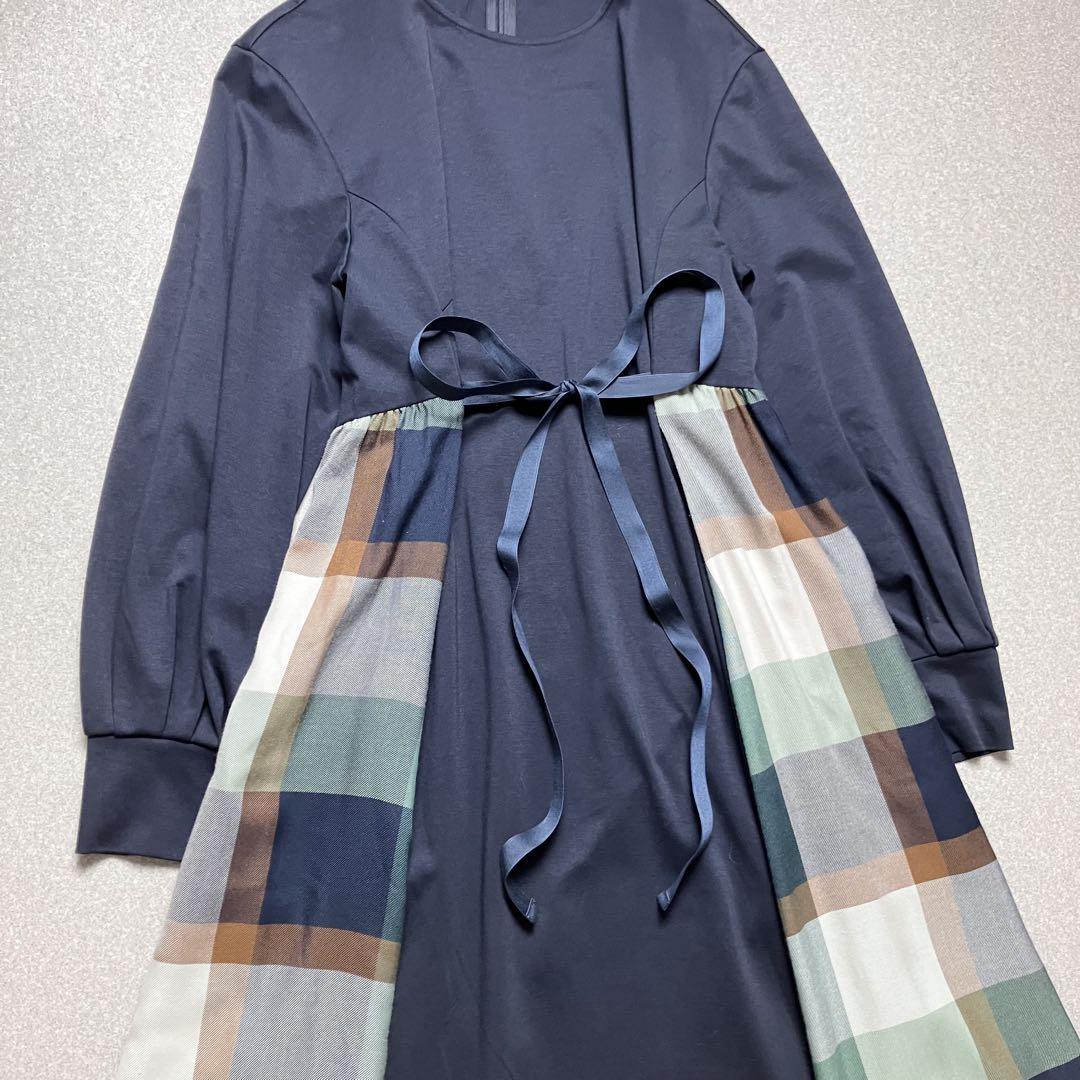 美品 ブルーレーベルクレストブリッジ サイドチェック ロング