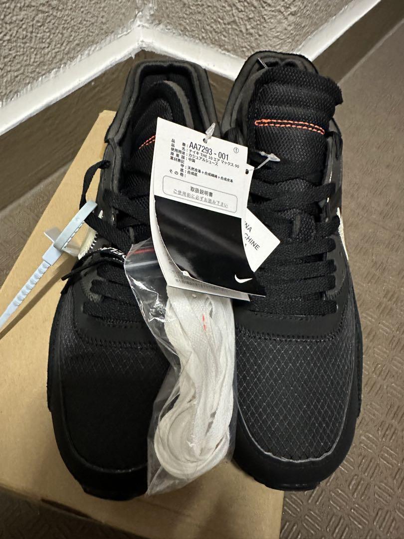 靴 NIKE OFF WHITE THE 10 AIR MAX 90 US9.5