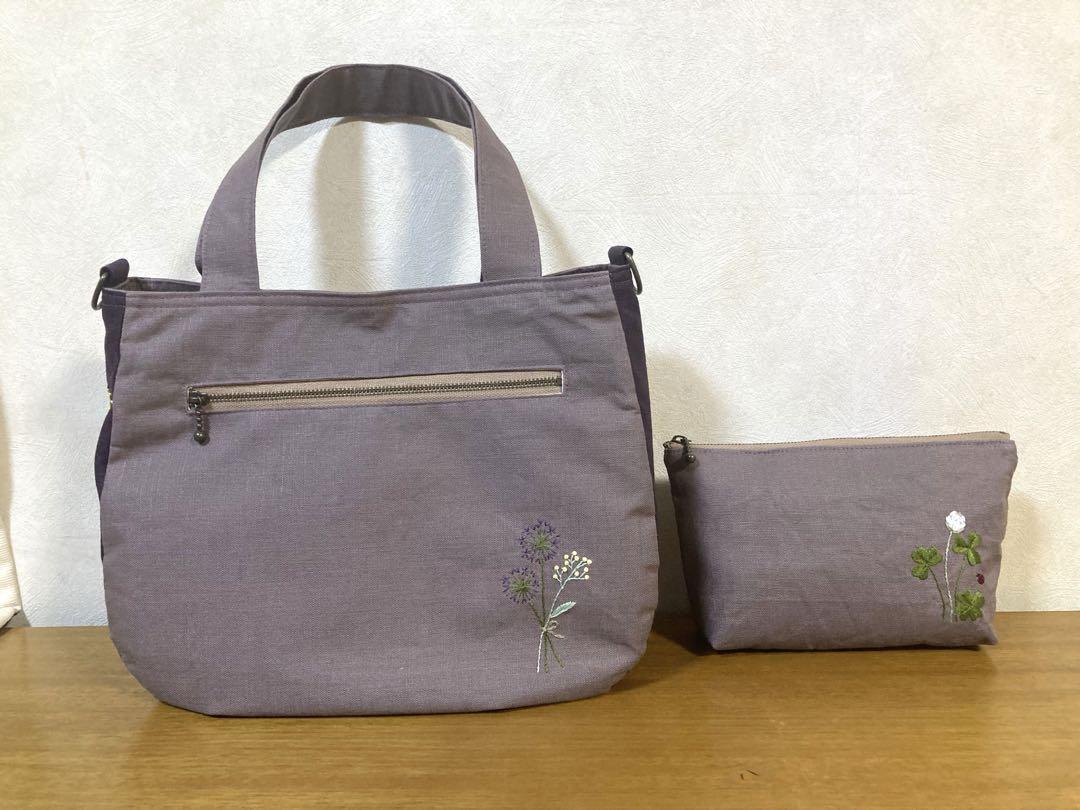 ハンドメイド手刺繍バッグ