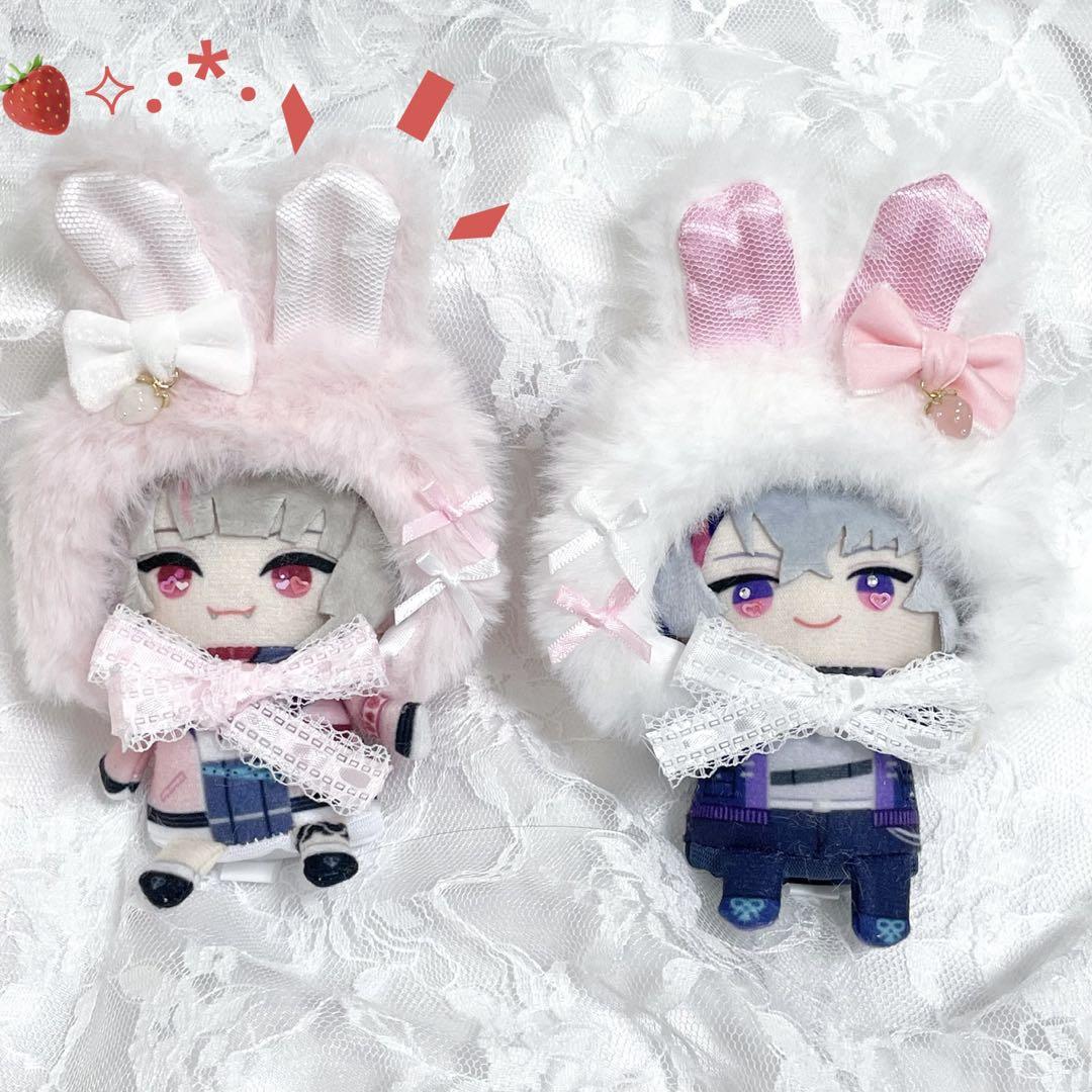 ぬい服 10cm・にじぱぺっと・おまんじゅう用 被り物 (2点セット