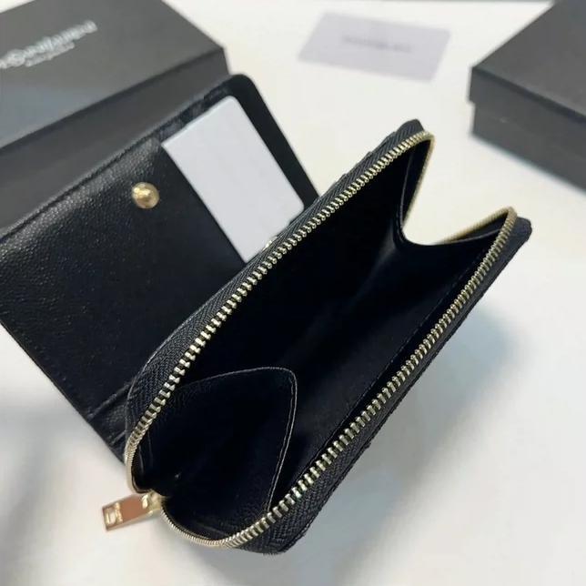 YSL ブラック キルティング 二つ折り財布 YSL ブラック 二つ折り財布 キルティング - メルカリ