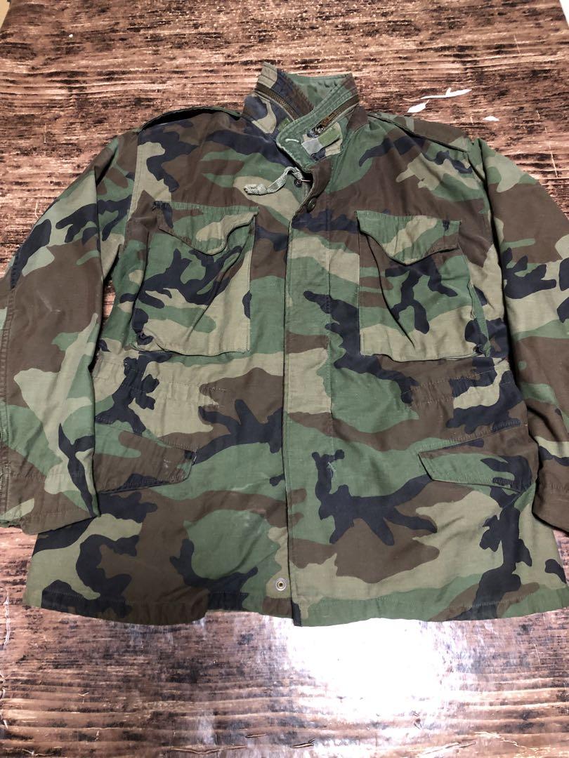 M-65フィールドジャケット 3rd ウッドランドカモ　small short
