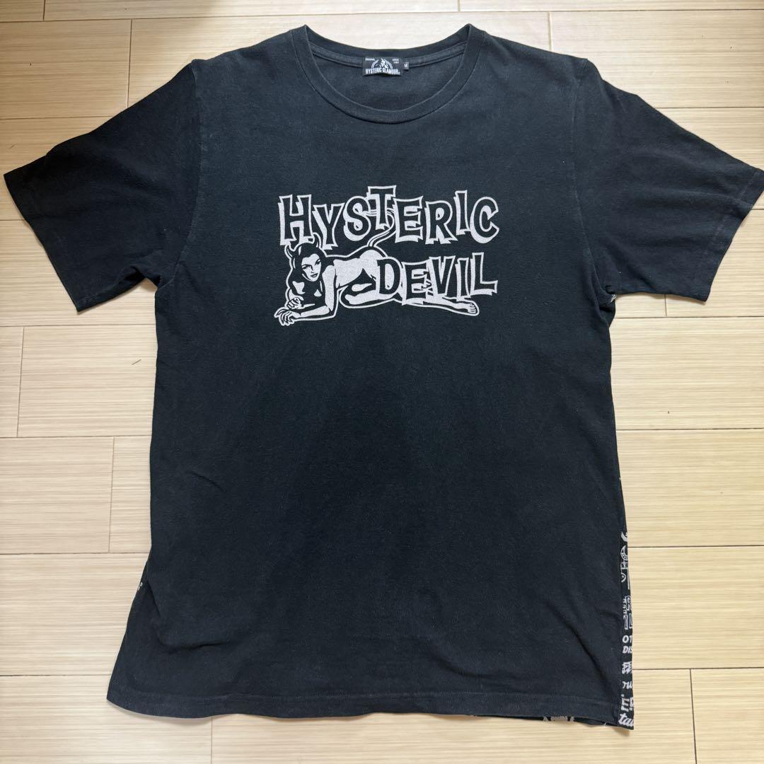 結婚祝い ヒステリックグラマー 2018古着 両面プリ DEVIL Tシャツ サイズ トップス