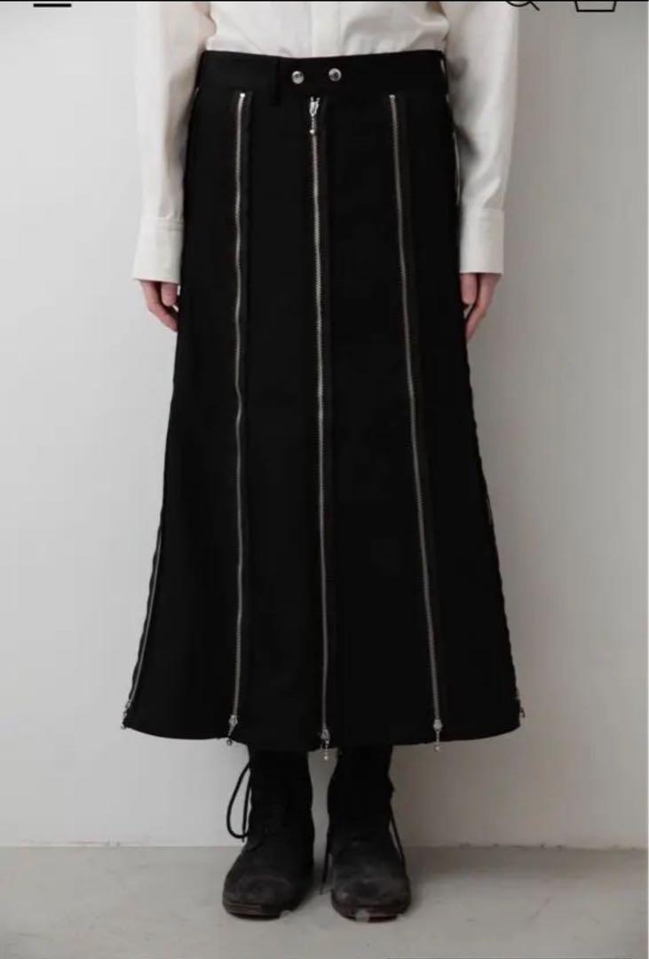 スカート orimi 24ss zip skirt