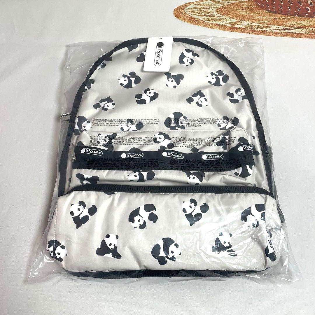 LeSportsac レスポートサック パンダ トートバッグ ハンドバッグ