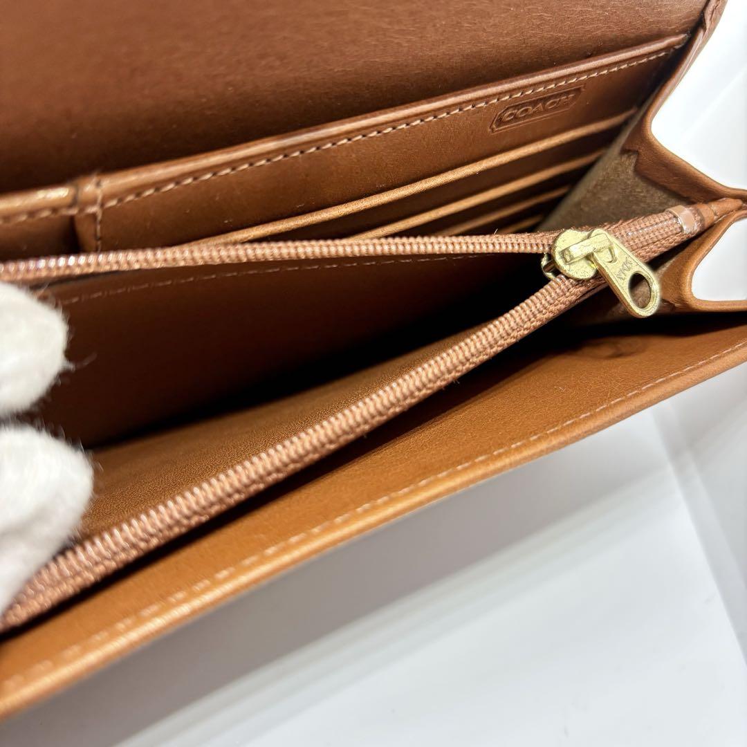 【希少】【未使用保管品】【COACH】オールドコーチ レザー 長財布 ブラウン