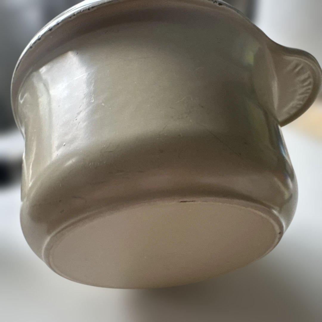 LE CREUSET 片手鍋 クリーム色
