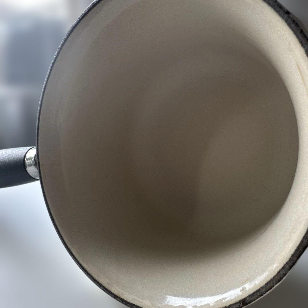 LE CREUSET 片手鍋 クリーム色