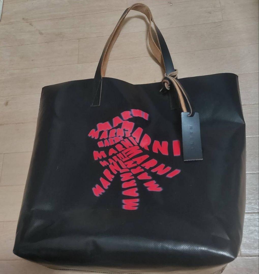 MARNI マルニ◆PVC トートバッグ 黒◆中古