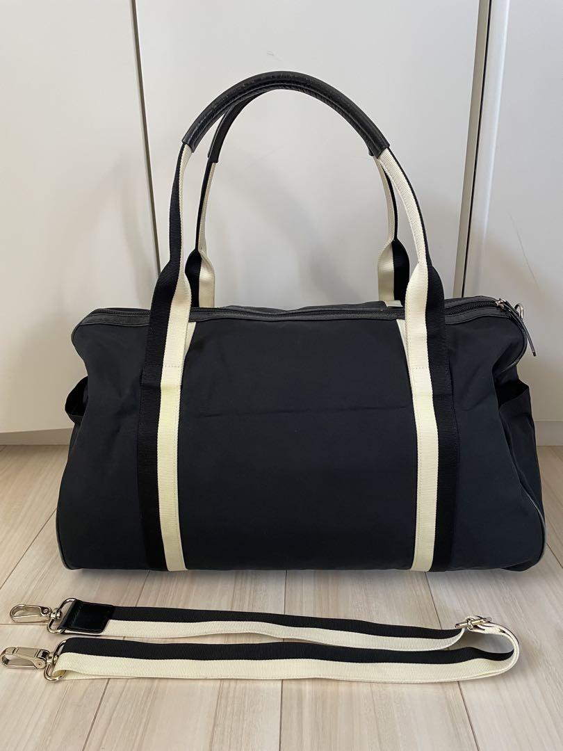人気商品の入荷速報 入荷Now kate spade ボストンバッグ 黒/白 バッグ