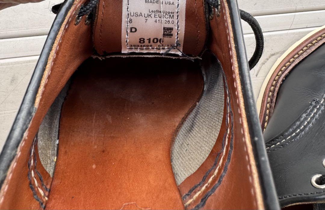 REDWING 8106 サイズ8 オックスフォード レッドウィング