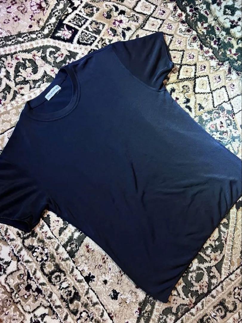 ISSEY MIYAKE MEN ポリ50 綿50ブラック Tシャツ
