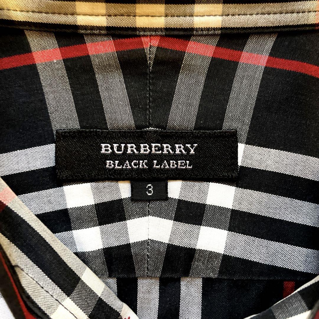 極美品/L(3)サイズ○BURBERRY BLACK LABEL バーバリーブラック
