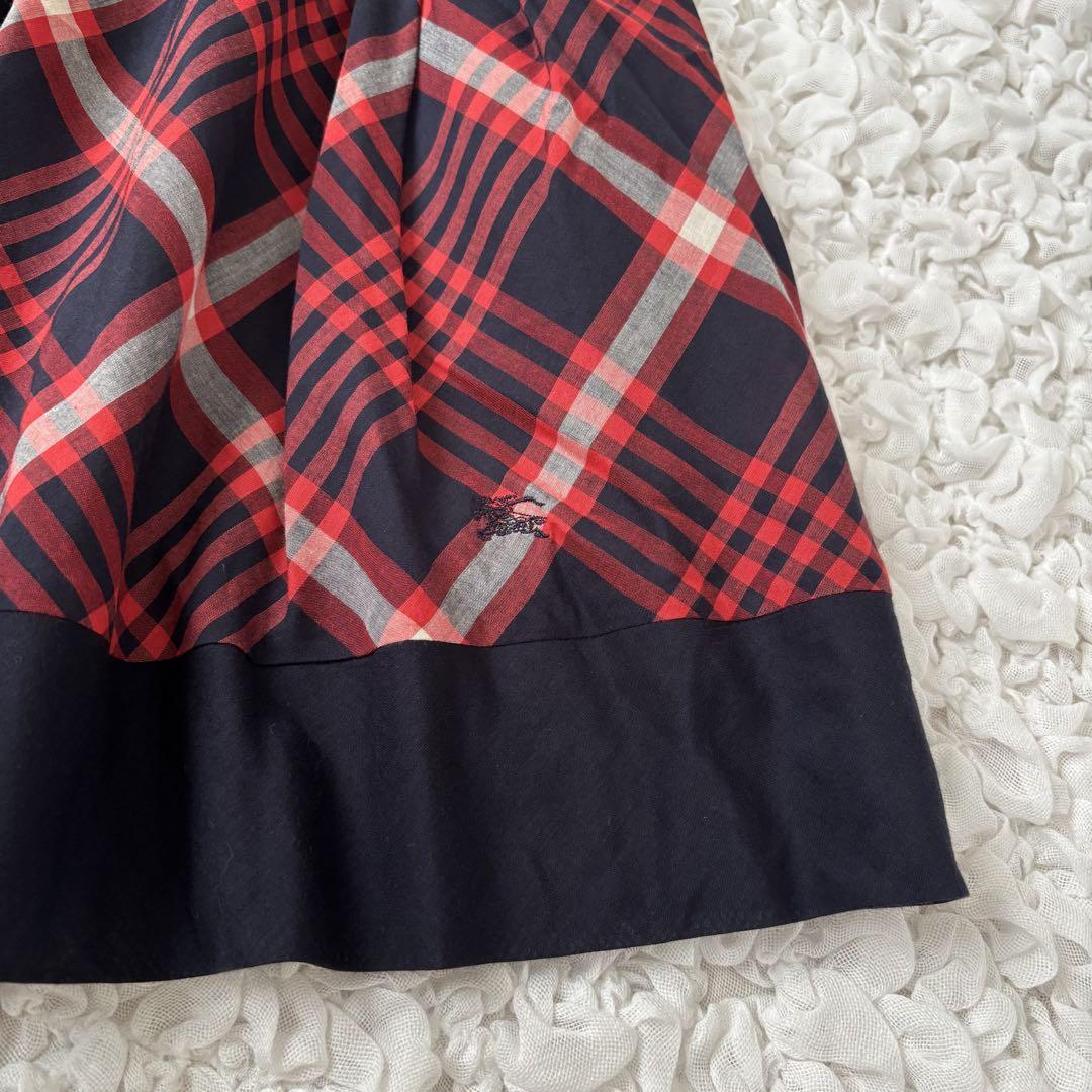 バーバリーブルーレーベル　フレアースカート　38 BURBERRY BLUE LABEL(バーバリーブルーレーベル) Nova check