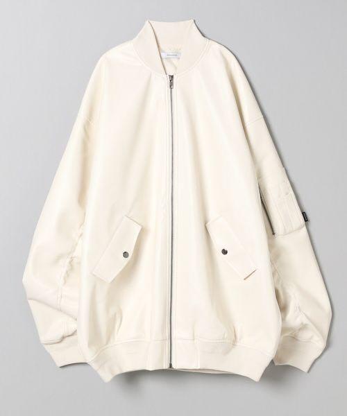 新品 JEANASIS ジーナシス ヴィーガンレザー BIG MA-1 M-65