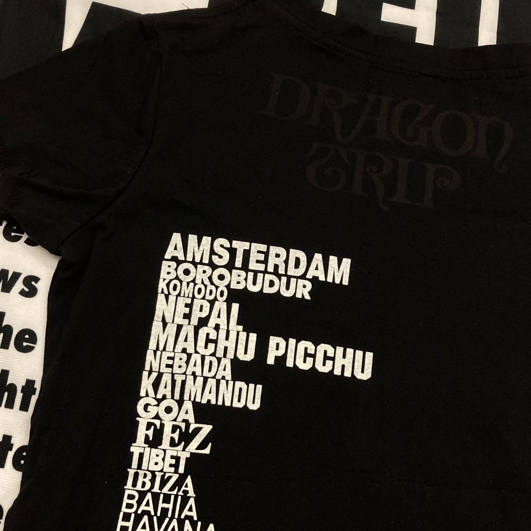 美品 ルグランブルー L.G.B. ドラゴンプリント Tシャツ M ブラック