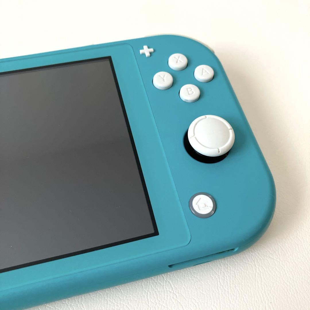 Switch Lite ターコイズ 箱・説明書・充電器付き - メルカリ