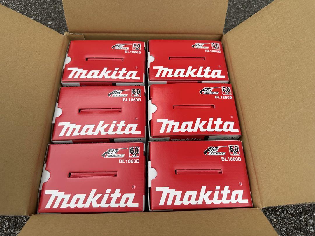 マキタ 18v6.0A Makita BL1860B バッテリー 6.0Ah6個