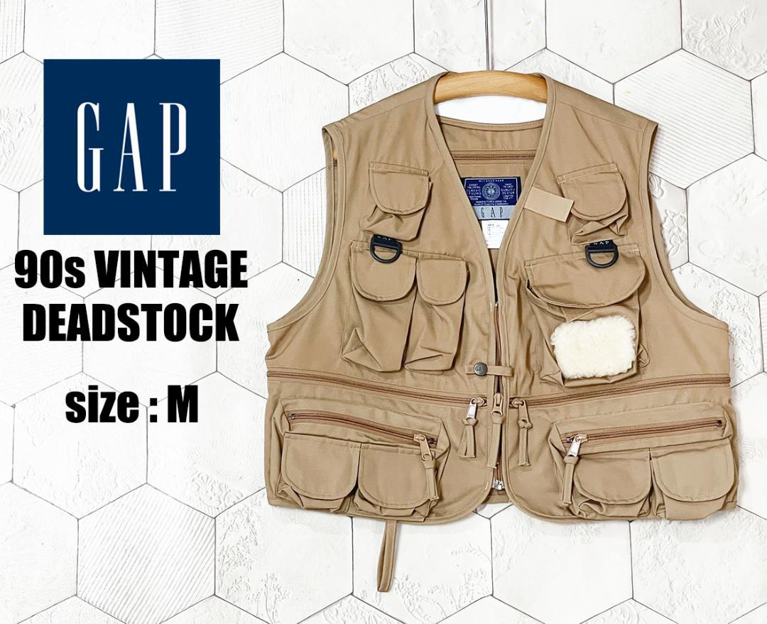 デッドストック 90s ヴィンテージ GAP コロンビア製 フィッシングベストM