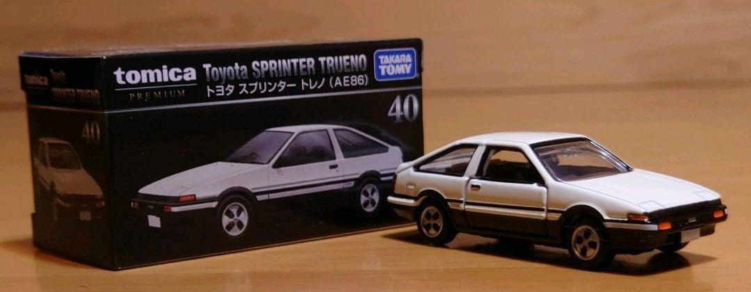 トミカプレミアム 40 トヨタ スプリンター トレノ AE86 ミニカー