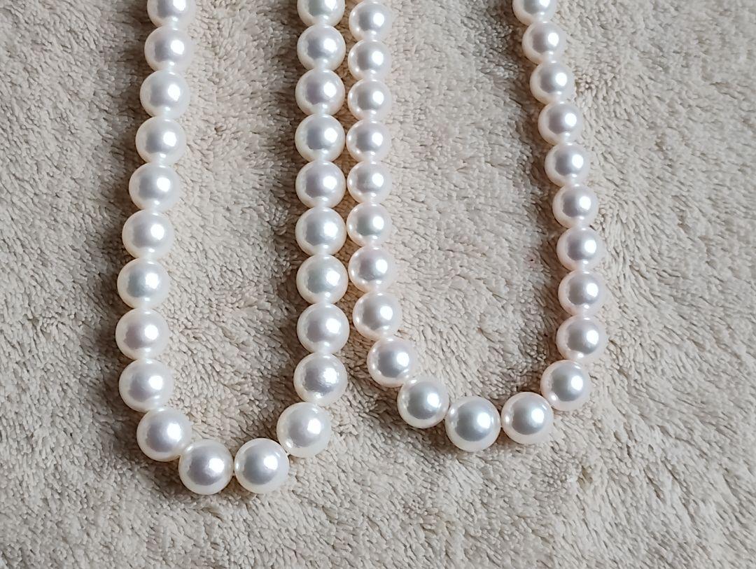 美品　大珠　約8.5mm　MIKIMOTO ミキモト 真珠　パール　ネックレス