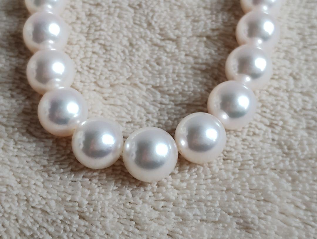美品　大珠　約8.5mm　MIKIMOTO ミキモト 真珠　パール　ネックレス